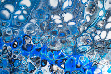 Creative abstract hand painted background, wallpaper, texture, close-up fragment of acrylic painting on canvas with brush strokes. Modern art.