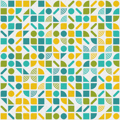 Abstract Geometric Pattern generative computational art illustration