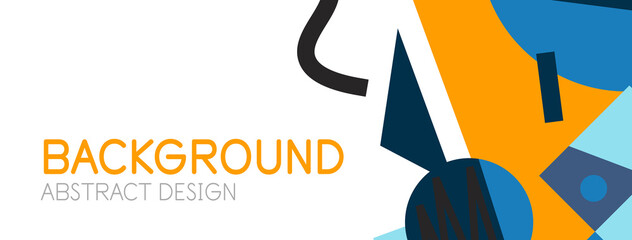 Abstract background with blocks, lines, geometric shapes. Techno or business concept for wallpaper, banner, background, landing page