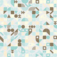 Abstract Geometric Pattern generative computational art illustration