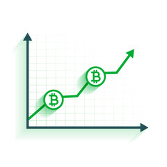 bitcoin growth chart background design