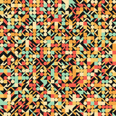 Abstract Geometric Pattern generative computational art illustration