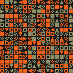 Abstract Geometric Pattern generative computational art illustration