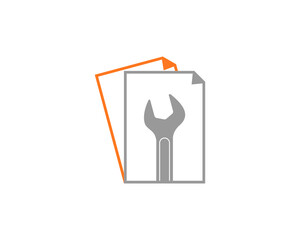 Wrench repair in the document logo