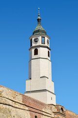 Fototapeta na wymiar The Sahat Tower, Belgrade Fortress, Kalemegdan, Belgrade, Serbia
