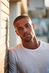 Fototapeta premium Portrait of a handsome man in the city