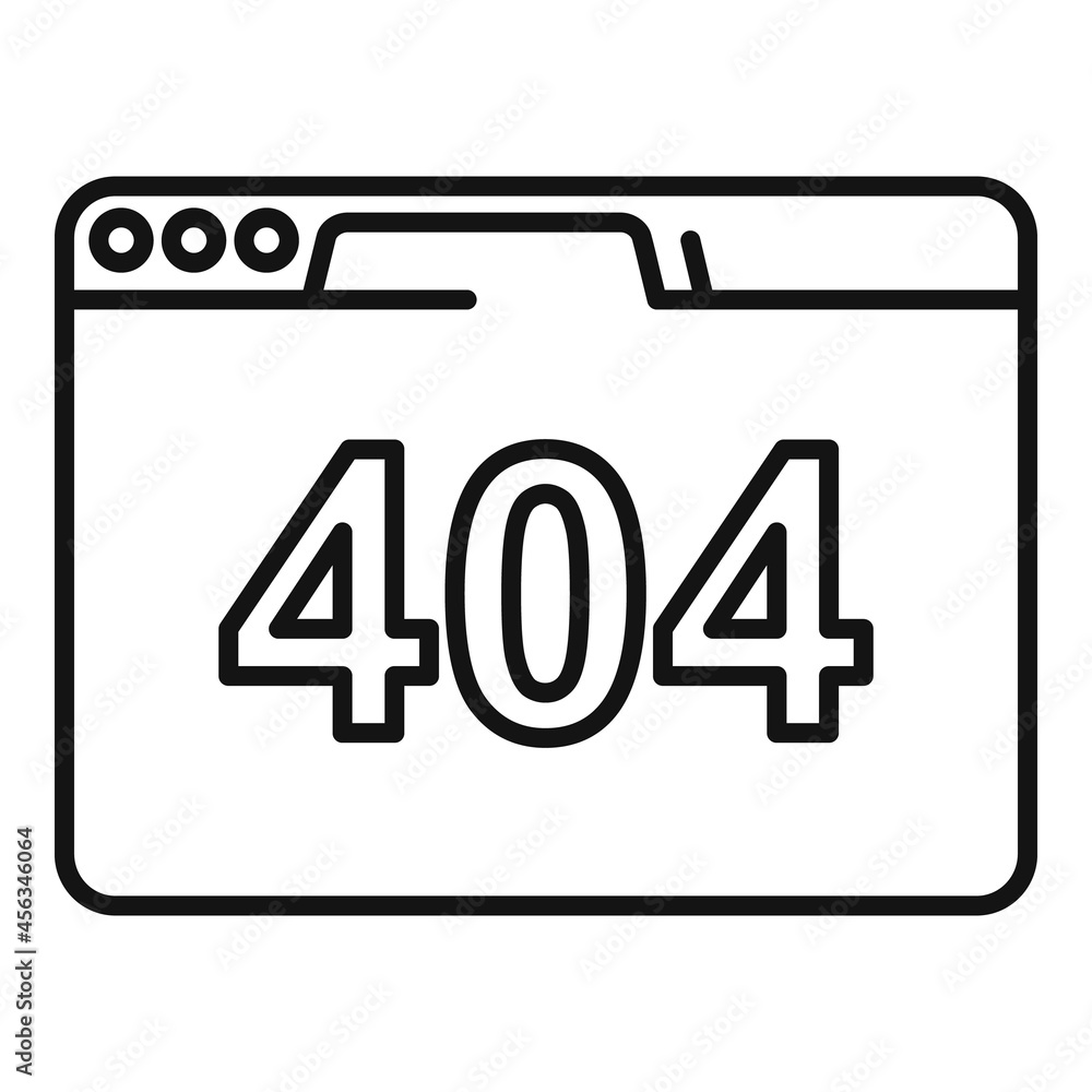 Poster ui browser icon outline vector. internet computer