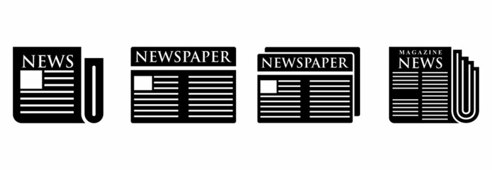 newspaper and magazine icon, newspaper vector, magazine vector illustrations