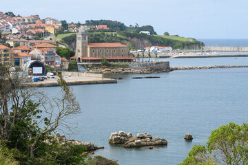 Fototapeta na wymiar Panoramic view of Luanco