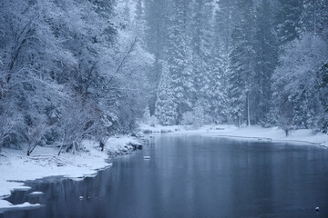 winter river