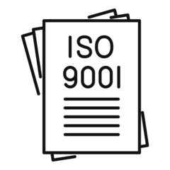 Law standard icon outline vector. Policy compliance