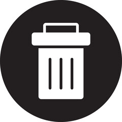 trash glyph icon