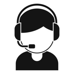 Child streamer icon simple vector. Live stream