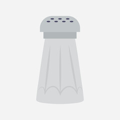 Salt shaker. Salt bottle empty. Vector illustration.