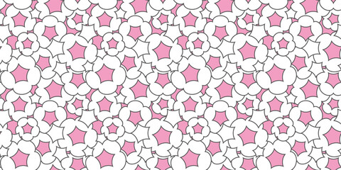 Popping shape background. Seamless pattern.Vector. 弾けるかたちのパターン
