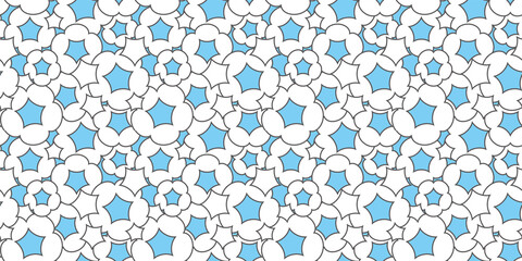 Popping shape background. Seamless pattern.Vector. 弾けるかたちのパターン
