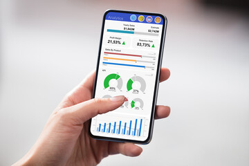 Hands Holding Cell Phone With Blank Screen