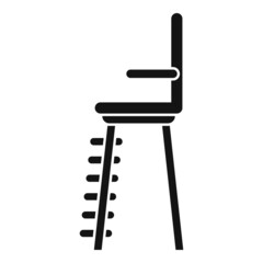 Volleyball referee seat icon simple vector. Tennis chair