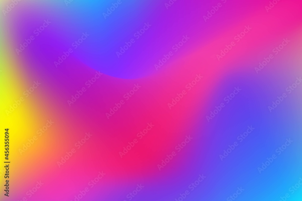 Poster Colorful geometric abstract background fluid liquid wavy gradient flowing dynamic shapes. Modern trendy background for your presentation banner design template illustration.