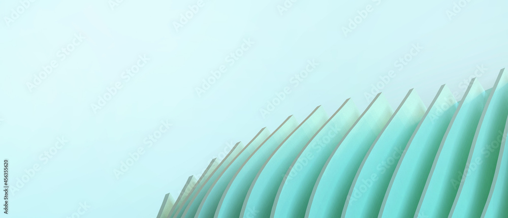 Poster abstract wave background. architecture facade and origami paper art with business concepts of differ