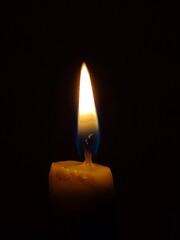 Candle light in a dark room