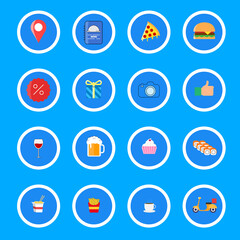 Instagram highlights icons. vector illustration