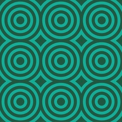 Fototapeta premium Pattern. Abstract seamless tracery. Raster green circles. Malachite pattern. Geometric background.