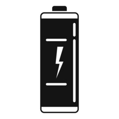 Electric battery icon simple vector. Phone energy