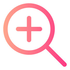 Obraz premium zoom in gradient icon