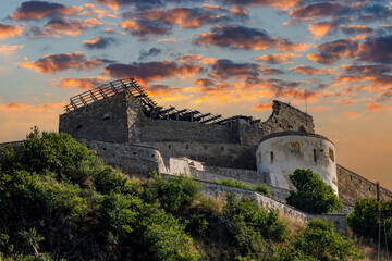 Obraz premium The Deva Castle in Romania