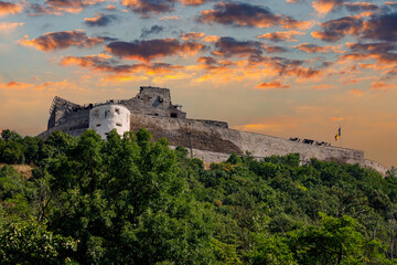 The Deva Castle in Romania