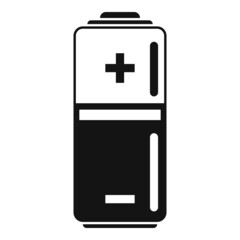 Battery service icon simple vector. Full energy