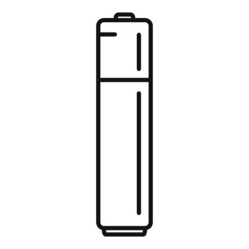 Battery service icon outline vector. Full energy