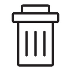 trash line icon