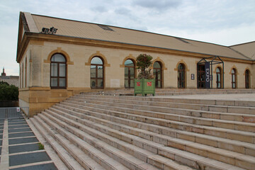 Fototapeta premium ancient stone building (arsenal) in metz in lorraine (france) 