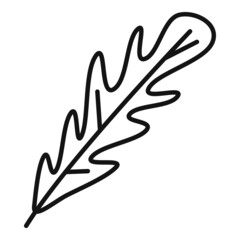 Arugula leaf icon outline vector. Rucola salad