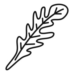 Obraz premium Ruccola icon outline vector. Arugula salad