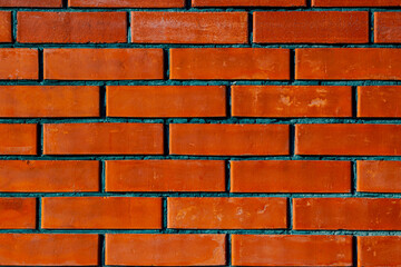 Close-up of a brick wall. The pattern.