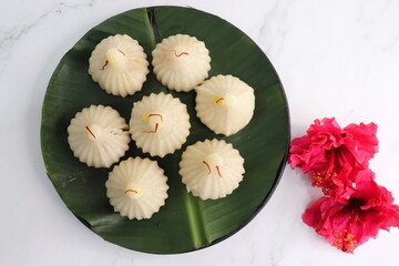 Steamed or ukdiche Modak. It's a traditional sweet dish made out of coconut, jaggery and dry fruits...