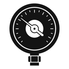 Water manometer icon simple vector. Gas pressure