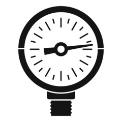 Bar manometer icon simple vector. Control device