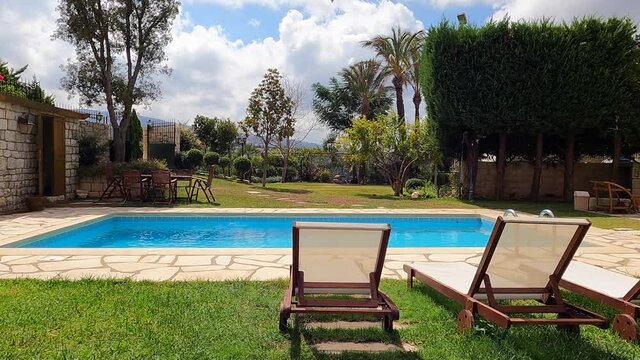 Best pool and garden time lapse. Village life