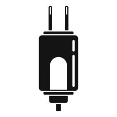 Smartphone charger icon simple vector. Battery charge