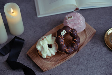 ハロウィーンのおやつ　ドーナツ