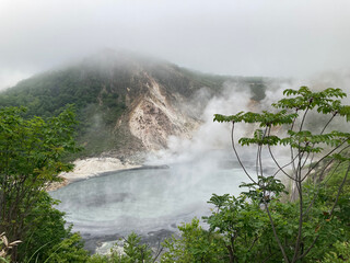 waterfall in the mountains