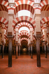 Vista del interior de la Mezquita Catedral en Cordoba