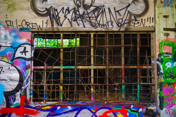 graffiti on the wall