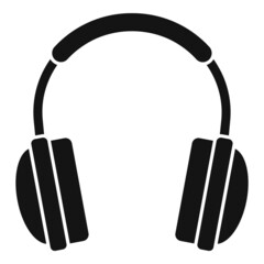 Headphone icon simple vector. Gamer headset