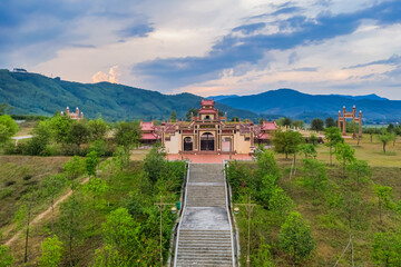 Fototapeta premium Temple or the place of worshiping Heaven and Earth of King Tay Son, Binh Dinh, Vietnam.