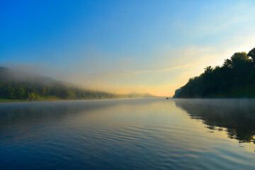 Morning on the oka river